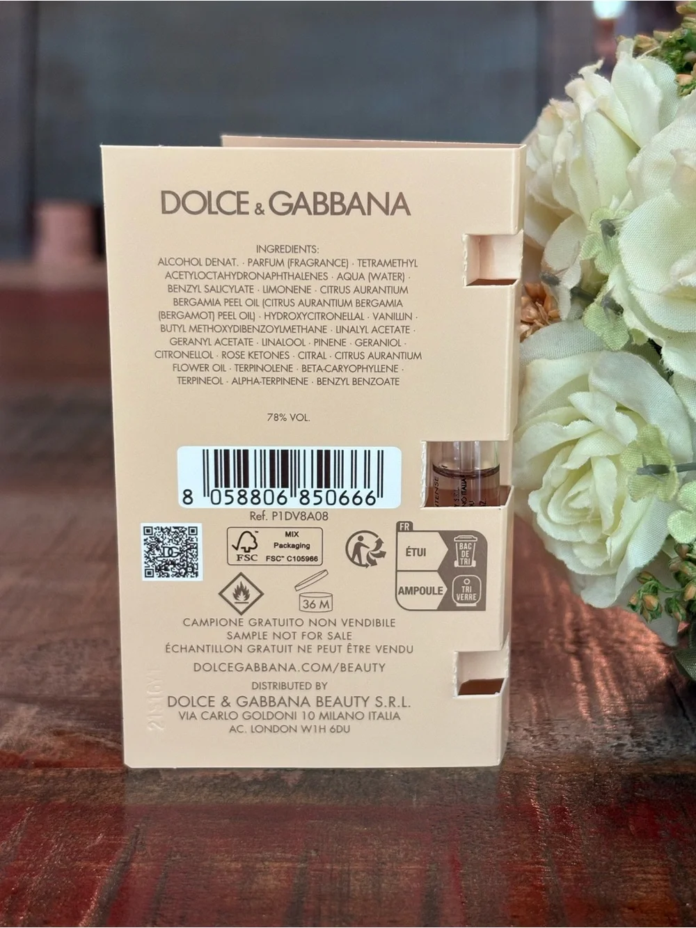 Dolce & Gabbana DEVOTION COSMETIC BAG + YOUR DEVOTION INTENSE Fragrance Sample!